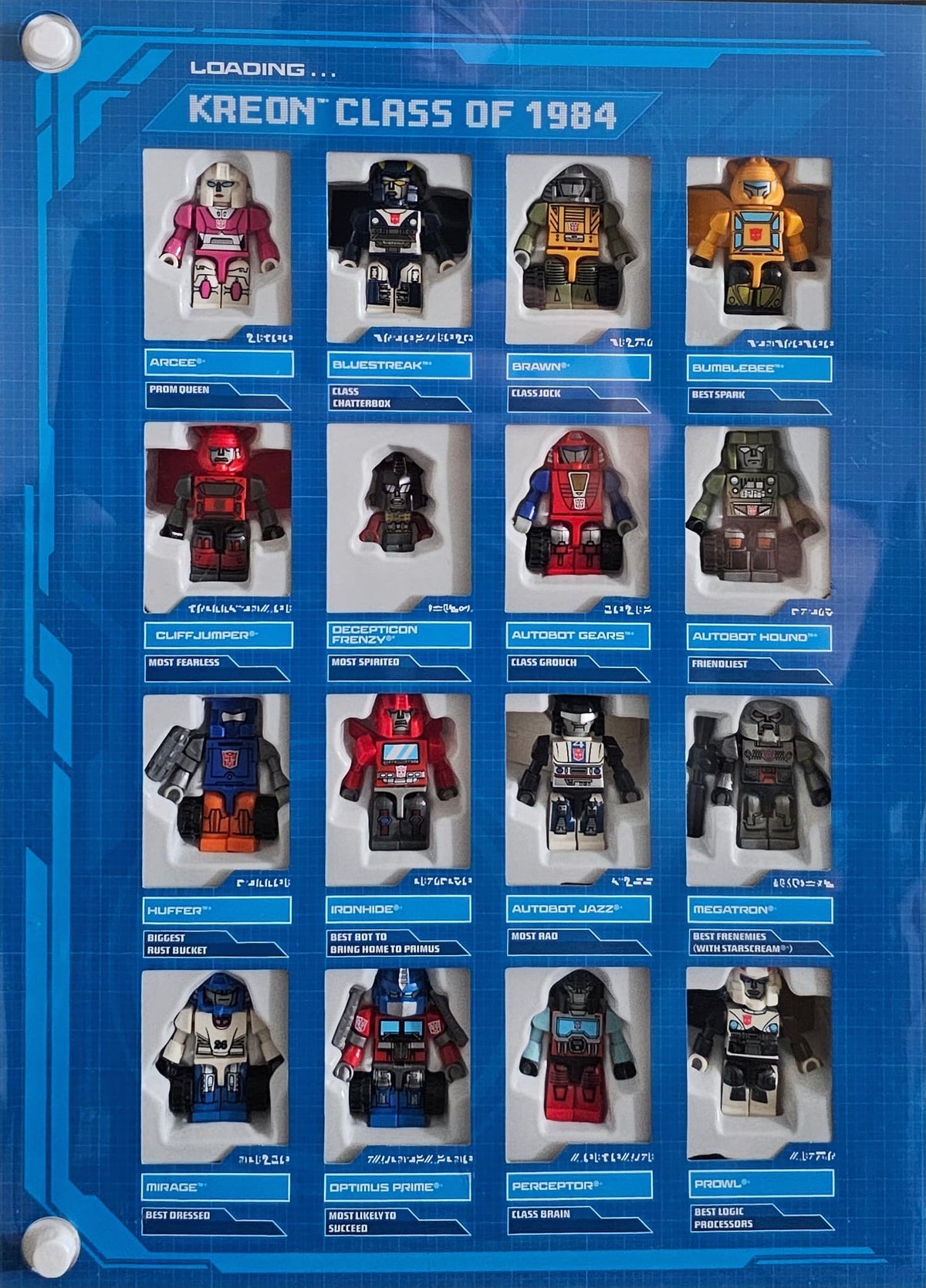 Hasbro Kre-O Transformers Cybertron Class of 84 Micro Changers Minifigure Set Includes 30 Kreons (2014 SDCC Exclusive)