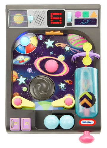 Little Tikes Old School My First Pinball Activity Table, Letters, Numbers, Planets, Counting, Sounds, Learning, Lights, Retro, Preschool Toy