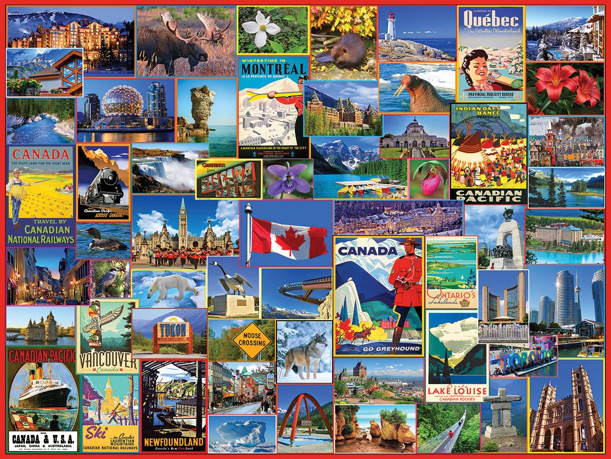 White Mountain 1000 Piece Jigsaw Puzzle, Best Places in Canada