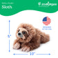 The Petting Zoo Sloth Stuffed Animal Plushie, Gifts for Kids, Earth Keeperz Wildlife Animals, Zoologee Brown Sloth Plush Toy, 10 inches