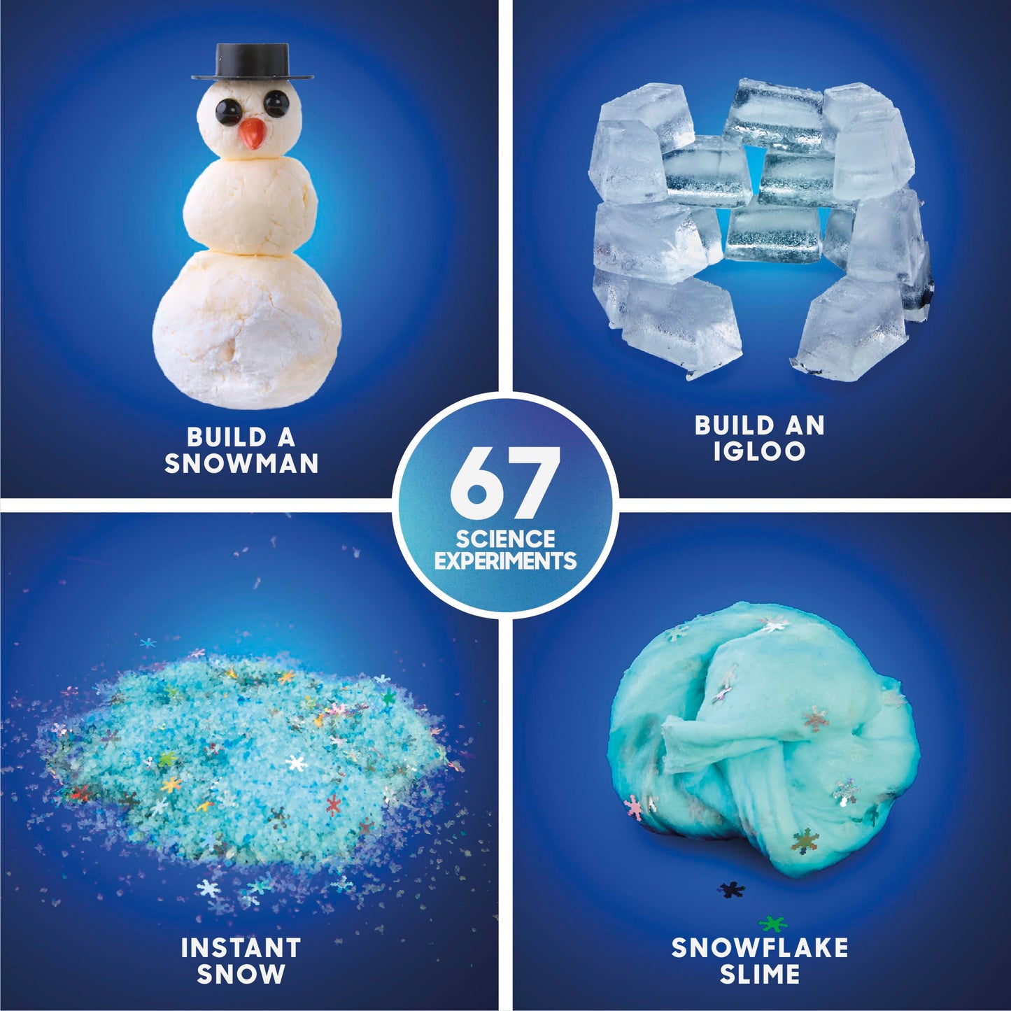 Discovery™ Frozen Earth Science Kit - 67 Experiments STEM Chemistry Lab for Kids| Grow Crystals, Make Snow & Slime, Ice Explosions & More| Educational