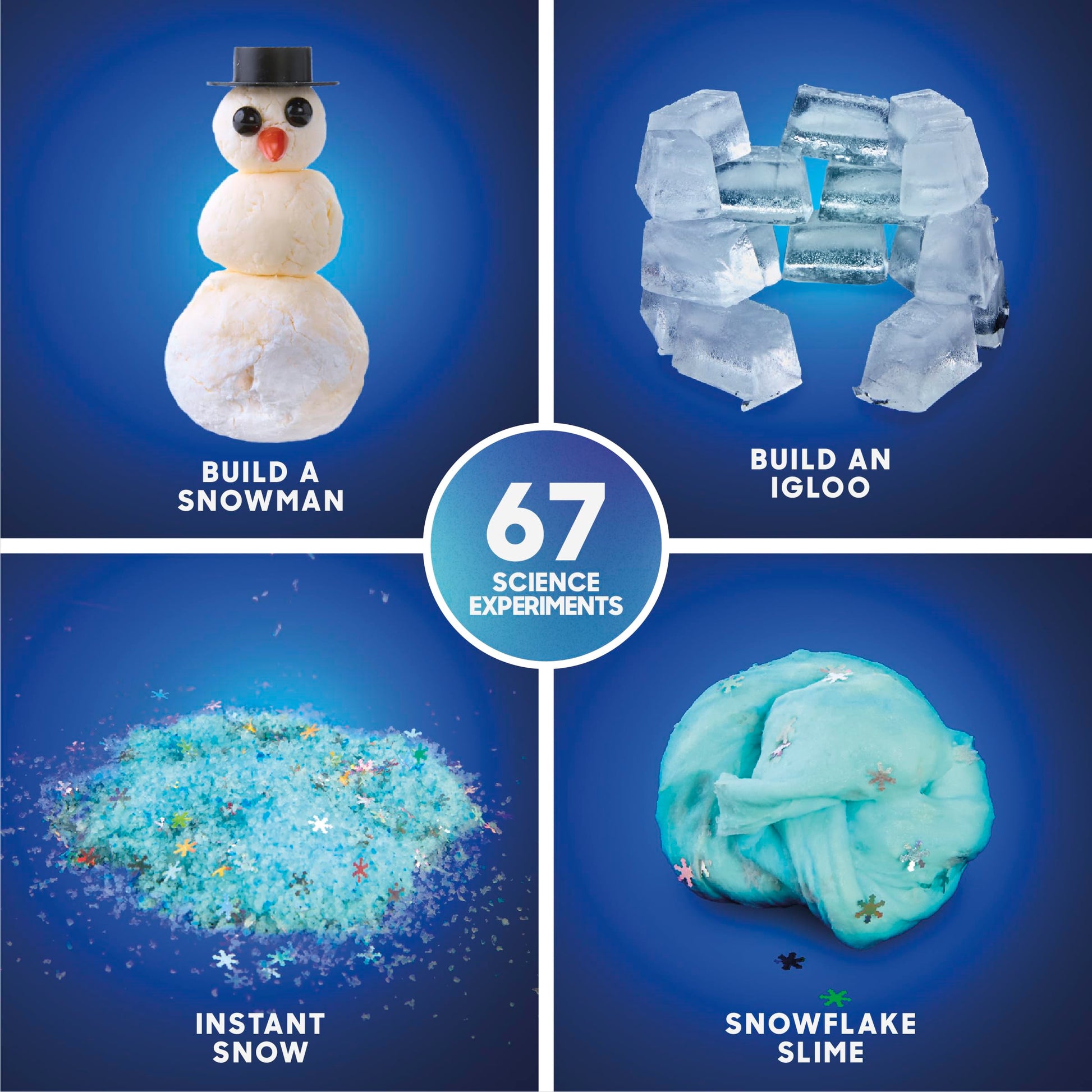 Discovery™ Frozen Earth Science Kit - 67 Experiments STEM Chemistry Lab for Kids| Grow Crystals, Make Snow & Slime, Ice Explosions & More| Educational