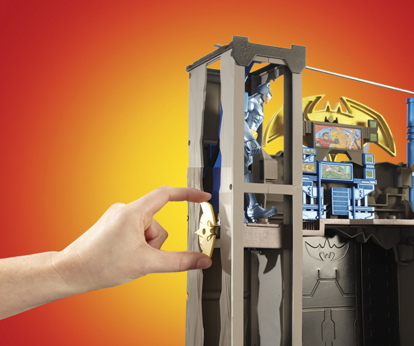 Mattel Batman Power Attack Blast and Battle Batcave Play Set