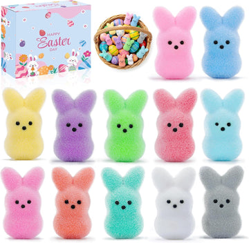 Chronelithica Easter Egg Fillers Bunny Toys, Kids for Easter Basket Stuffers, Easter Decorations for Home Table Centerpiece, Party Favors, Toddlers