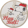 Peanuts Snoopy and Woodstock Play Ball Baseball Wood Wall Decor
