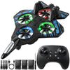altoance Dazzling LED Stunt Toy Remote Control Aircraft for Kids, RC Quadcopter with 360° Flips and 30-Min Flight Time, Christmas Birthday Gift