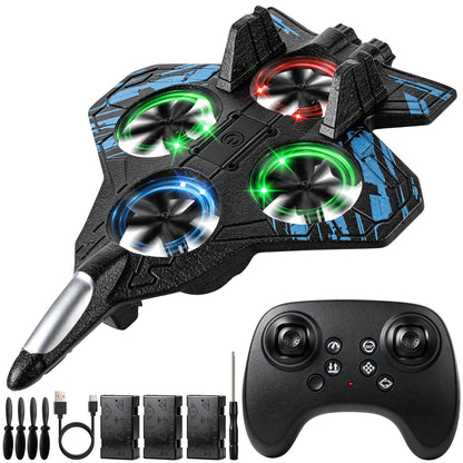 altoance Dazzling LED Stunt Toy Remote Control Aircraft for Kids, RC Quadcopter with 360° Flips and 30-Min Flight Time, Christmas Birthday Gift