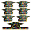 30 Pcs Preschool Paper Graduation Crown for Kids Colorful Adjustable Paper