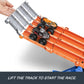 Hot Wheels Monster Truck! Survival Race! JFR07 Ride On Toy Playset with 2 Mini Cars for Ages 4+ Orange