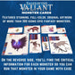 Forged Dice Co. Monster Cards Tales of the Valiant Monster Vault - 313 Full-Color Fantasy Creatures for Dnd 5E Compatible RPGs - Quick Reference Deck