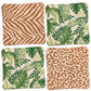 xo, Fetti Animal Print Safari Napkins - 3-ply, 24 pcs | Jungle Cocktail Napkins, Zoo Dinner Party Setting, Kids Wild Birthday Decoration, Rainforest