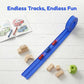 16.5 Ft Flexible Race Track for Kids, Race Car Ramp Track with Suction Cups