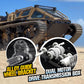 toylefun RC Military Tank Armored Fighting Car with LED Lights, 2.4G Remote Control, 1:16 Scale All-Terrain Vehicle, Dual Motor Drive, Door Open