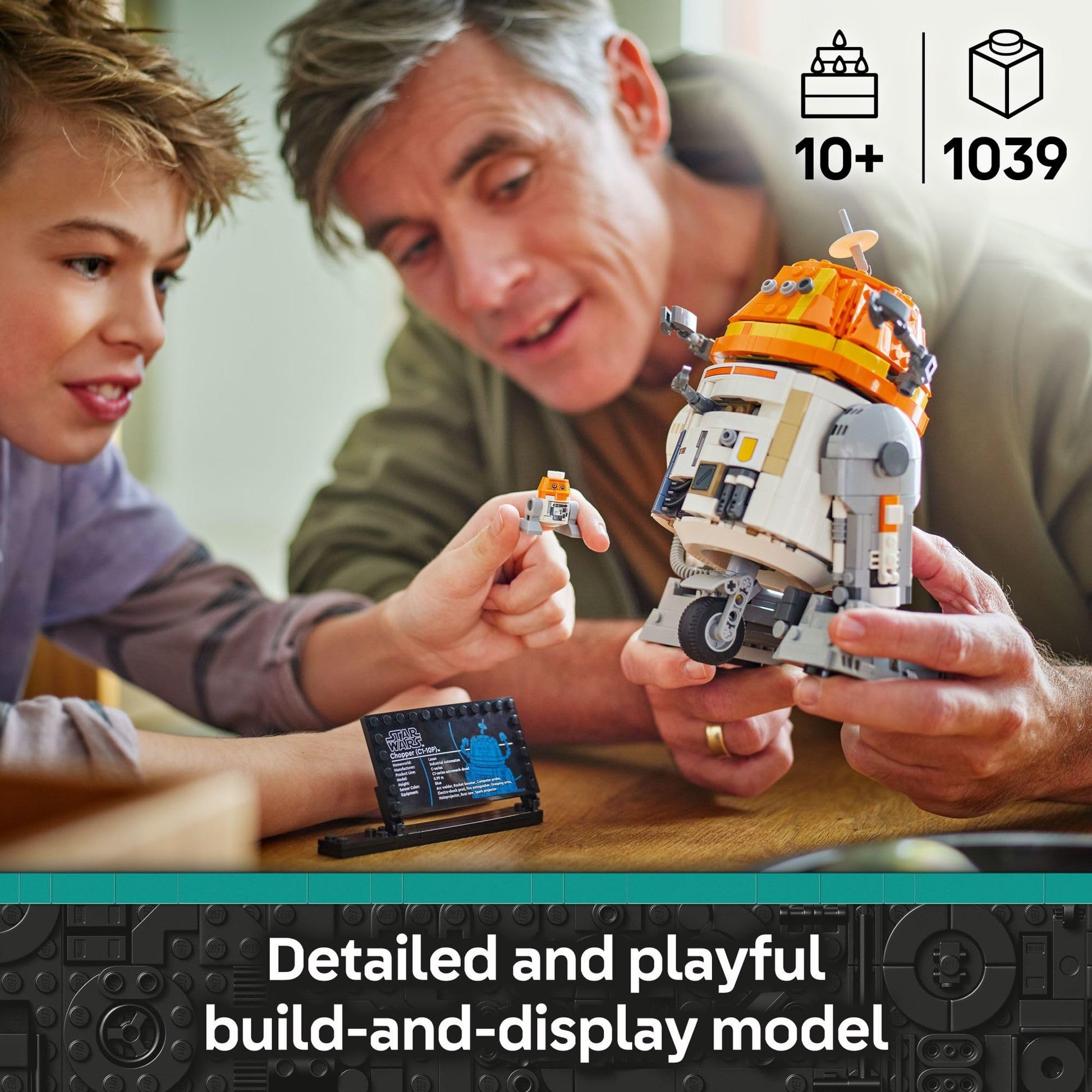 LEGO Star Wars: Ahsoka Chopper (C1-10P) Astromech Droid Set - Building Toy for Kids, Ages 10+ - Makes a Great Gift for Boys and Girls - Model Kit