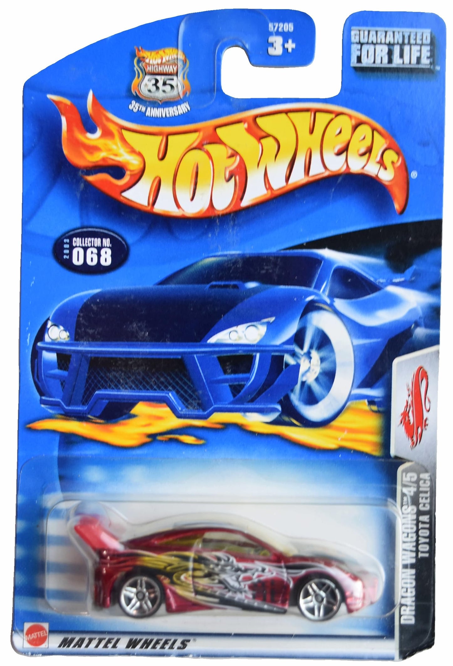 Hot Wheels Toyota Celica, Dragon Wasgons 4/5 - Red - 1:64 Scale - Car - Vehicle - 1970 - 3 Inches - Unisex - Children