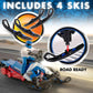 NKOK Polaris Switchback Assault RC Snowmobile - 1:10 Scale, (Blue/Red)