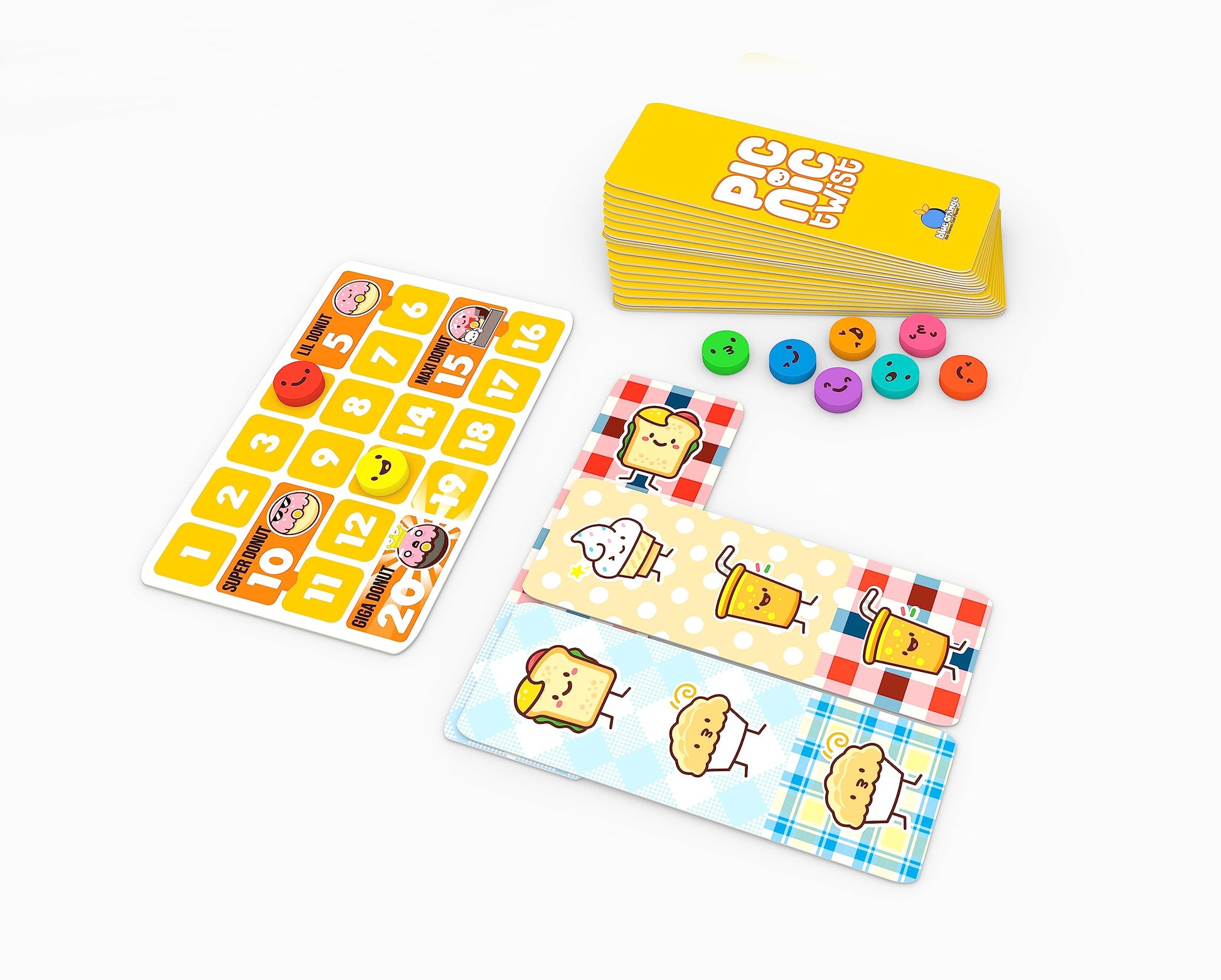 Blue Orange Picnic Twist, Set Collection Card Game in a Picnic Basket, Family or Adult Strategy Game for 1 to 9 Players Games. Recommended for Ages 8