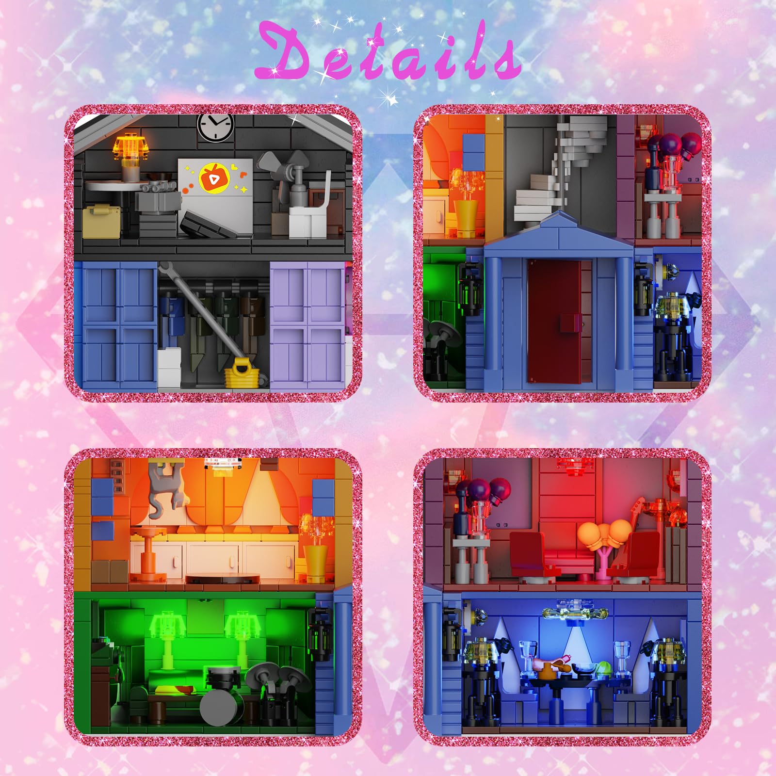 Star House Building Set, Star House Toy Model Compatible with Lego, Valentine's Day and Birthday Gifts for Girls Fans Adults Girlfriend Wife (1426