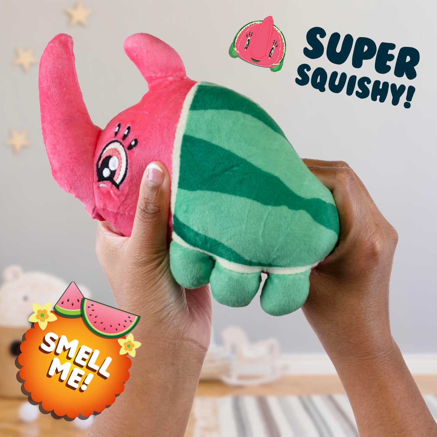 Snuggle Bugs (Rhino Beetle) - Watermelon Scented Plush Toy - Aromatherapy Gift for Kids, Collectible Stuffed Animal, Cute Bug Plush, Stress Relief