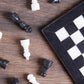 Radicaln Marble Chess Set 12 Inches Black and White Handmade Chess Game - 1 Chess Board & 32 Chess Pieces - Board Game for 2 Player Games - Adults