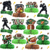 MZ.ogm 12PCS Football Party Decorations: Football Table Centerpiece Ball Honeycomb Centerpieces Table Toppers Sports Party Decor Sport Birthday