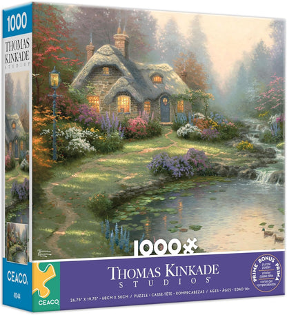 Ceaco - Thomas Kinkade Everett's Cottage - 1000 Piece Puzzle for Adults