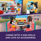LEGO Friends Heartlake Downtown Diner Building Toy - Restaurant Pretend Playset with Food, Includes Mini-Dolls Liann, Aliya, and Charli, Birthday Gift