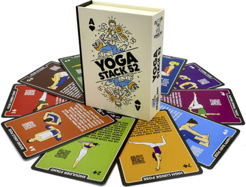 Stack 52 Yoga Exercise Cards: Designed by Certified Yoga Instructor.