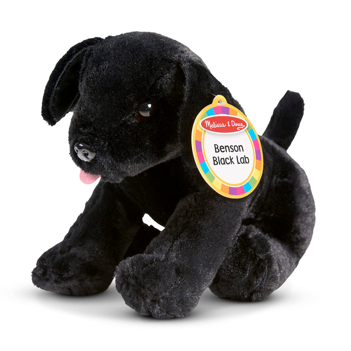 Melissa & Doug Benson Black Lab - Stuffed Animal Puppy Dog