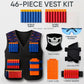 JoyX Tactical Vest Kit Compatible with Nerf Guns for Boys N-Elite Series with 40 Foam Darts for Gun Holster Protective Action Gear
