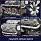 Mould King Visible V8 Engine Building Blocks V8 Motor Model Building Toys, V8 Combustion Engine Building Sets, Creative STEM Toys Building Kit