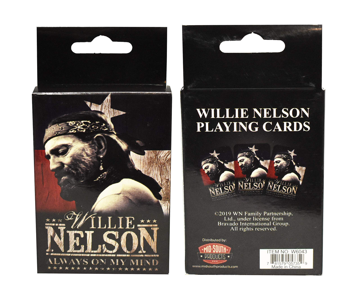 Midsouth Products Willie Nelson Playing Cards - Willie Nelson Always On My Mind