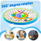 Spin Interactive Talking Toy for Toddlers 1 2 3 4 Year Olds,Montessori Electronic Learning Words Toy, Sing Music Sounds Glows,Speech Therapy