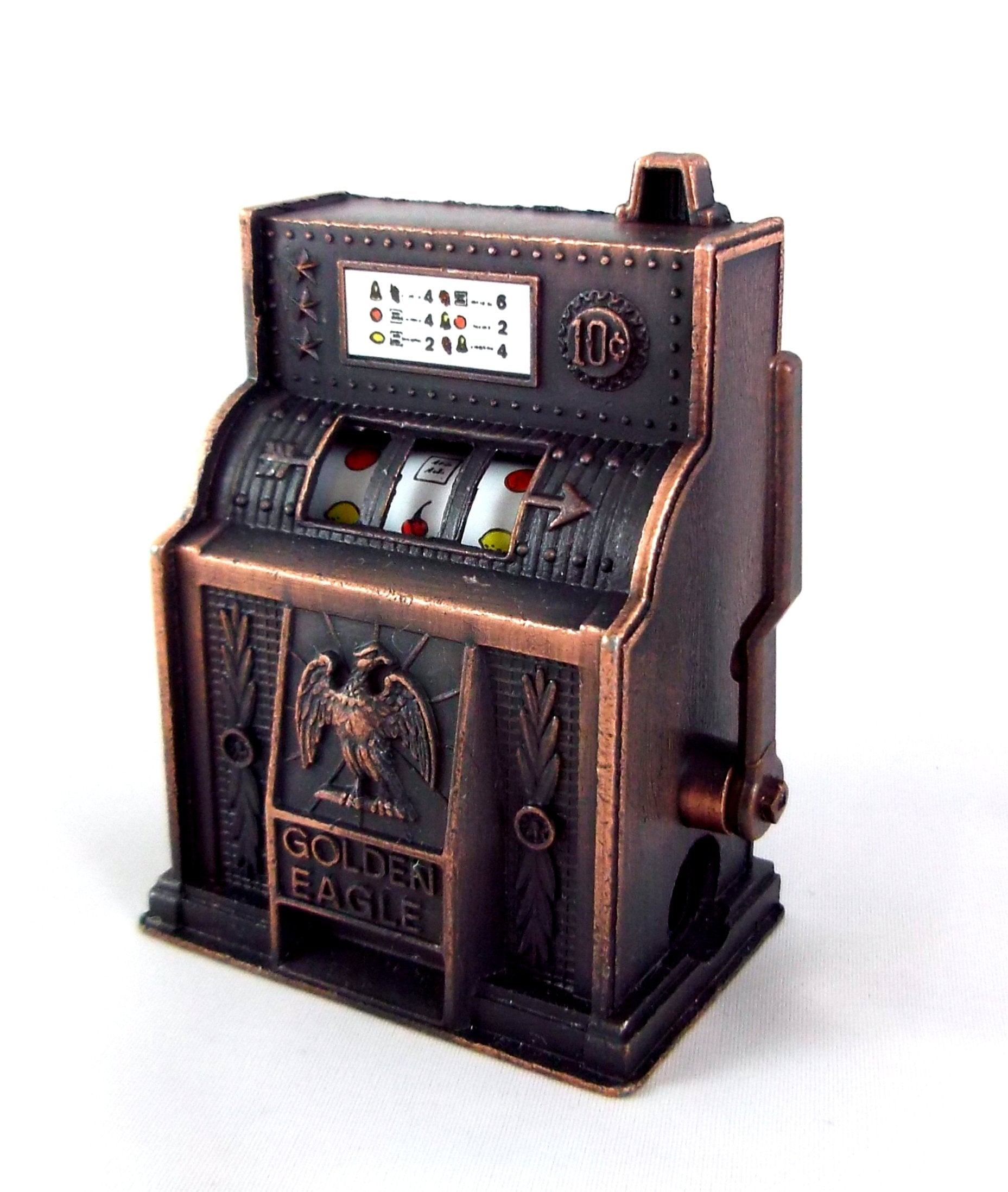 Town Square Miniatures Dolls House Miniature Pub Bar Shop Arcade Accessory Old Fashioned Slot Machine