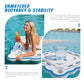 Floating Mahjong Table for Pool, 2-in-1 Pool Mahjong & Floating Card Table for Pool, 31.5” Mahjong Pool Float Table, EVA Floating Game Table for Pool