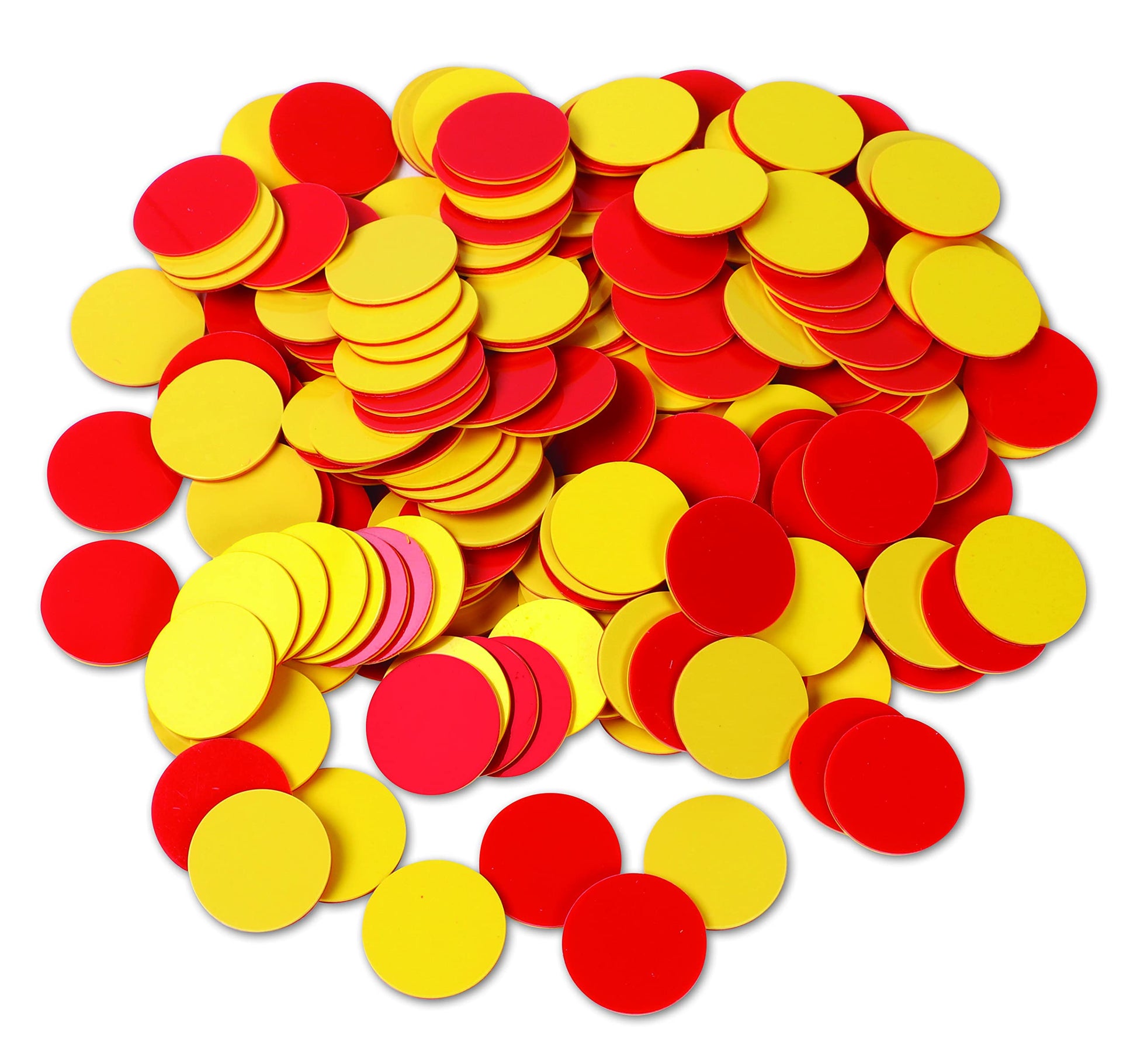 Learning Resources Two-Color Counters, Red/Yellow, Educational Counting, Sorting, and Patterning, Family Counters, Set of 200, Grades K+, Ages 5+