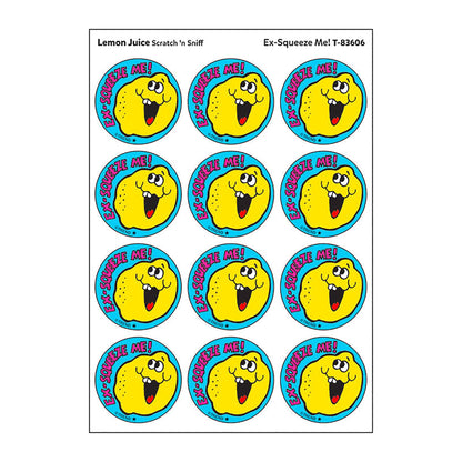 Ex-Squeeze Me!/Lemon Juice Scent Retro Stinky Stickers by TREND; 24/Pack - Authentic 1980s Designs!