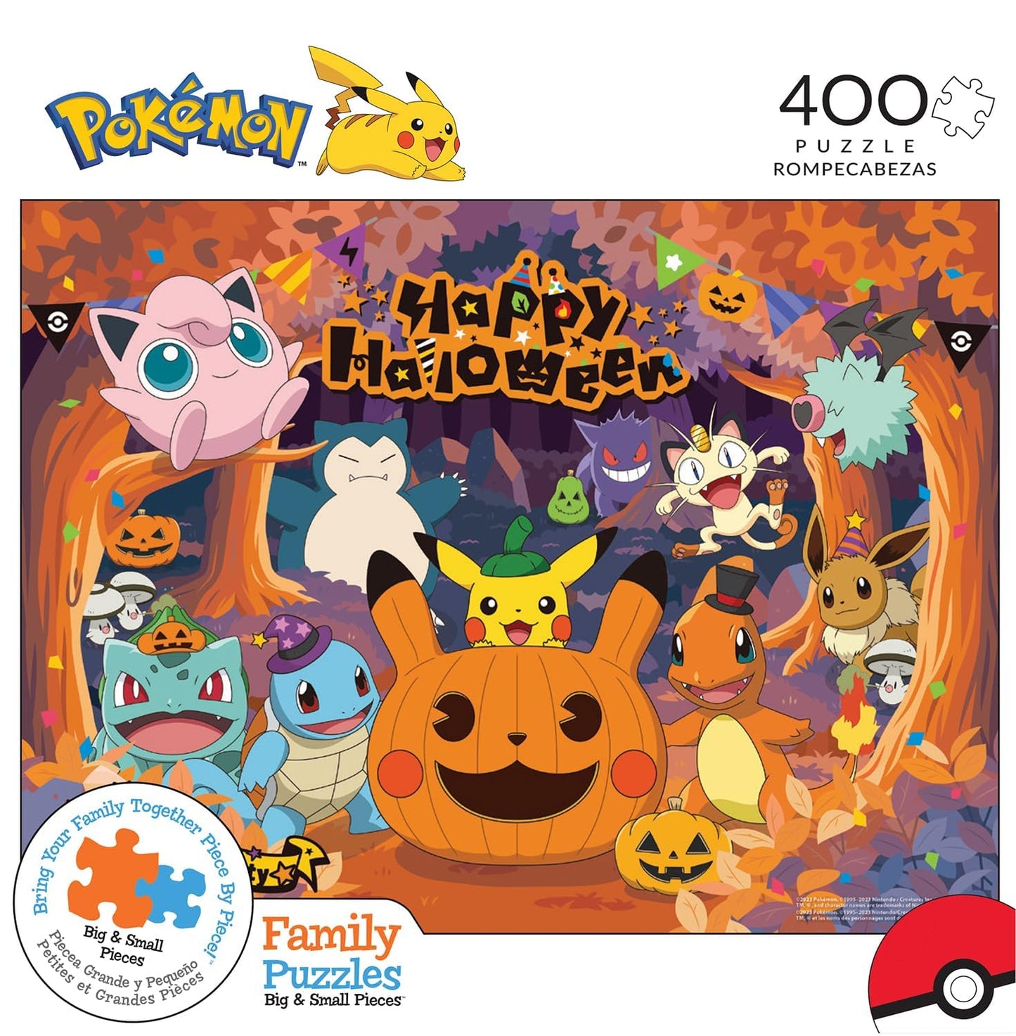 Buffalo Games - Pokémon Halloween - 400 Piece Puzzle for Kids Ages 8+