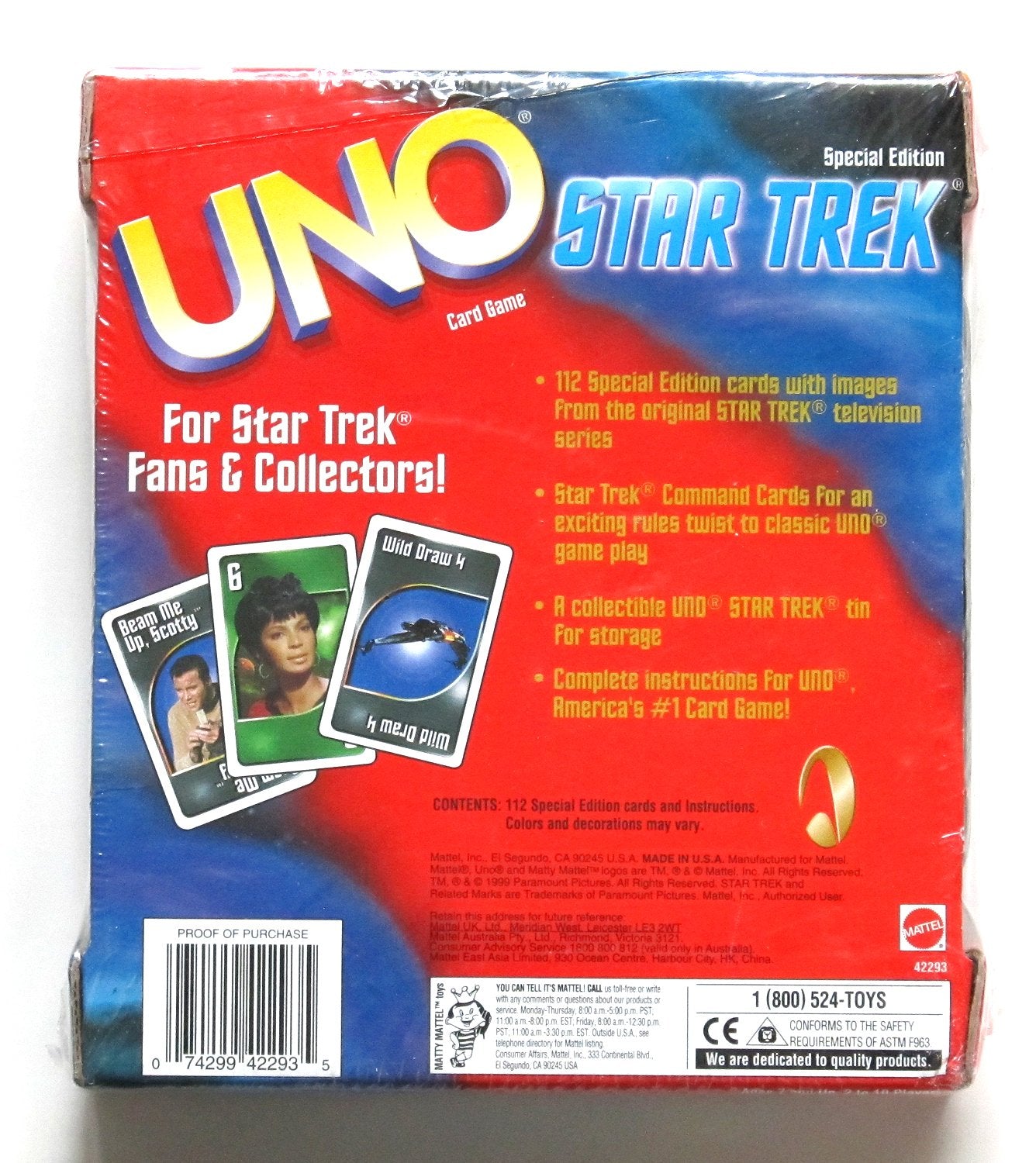 STAR TREK SPECIAL EDITION UNO SET
