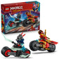 LEGO NINJAGO Kai's Motorcycle Speed Race Building Toy for Kids - Pretend Play Motorcycle Toy with 2 Minifigures - Building Blocks for Boys & Girls