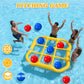 Azurphoric Inflatable Tic-Tac-Toe Pool Toys Games, Giant Pool Floats Water Games with 10 Balls & Manual Air Pump, Summer Outdoor Swimming Pool Party