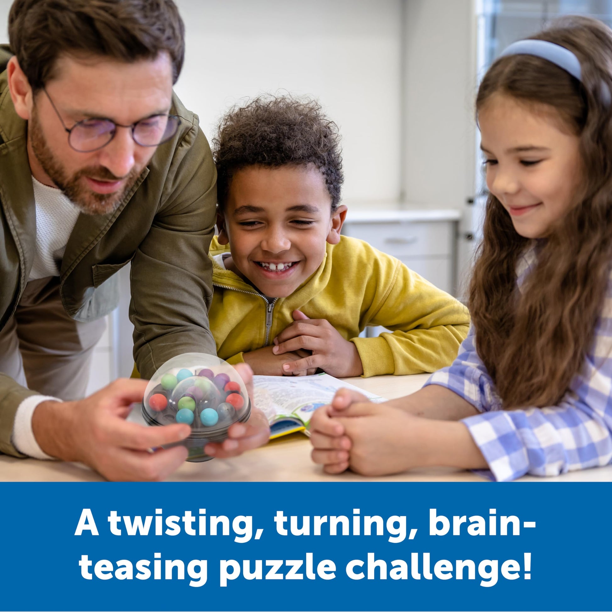 Learning Resources Scramboozle Puzzle Ball - 3D Brain Teaser Puzzles for Kids and Adults, Puzzles for Teens, Problem Solving Puzzle Games, Travel