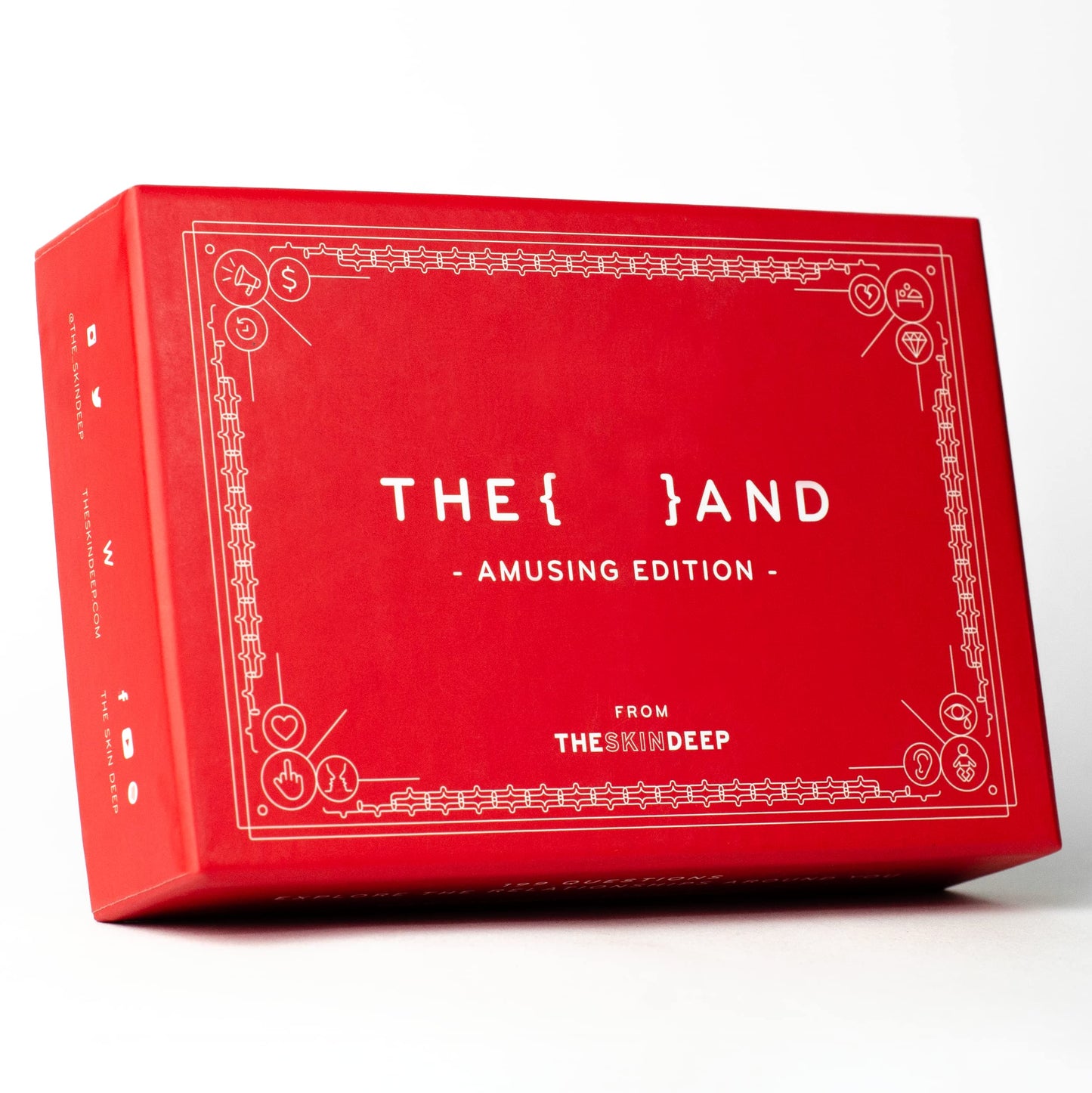 The Skin Deep (THE and) Amusing Edition - 199 Fun Question Cards for Friends, Family, Couples - Random & Funny Ice Breaker Conversation Starter Cards