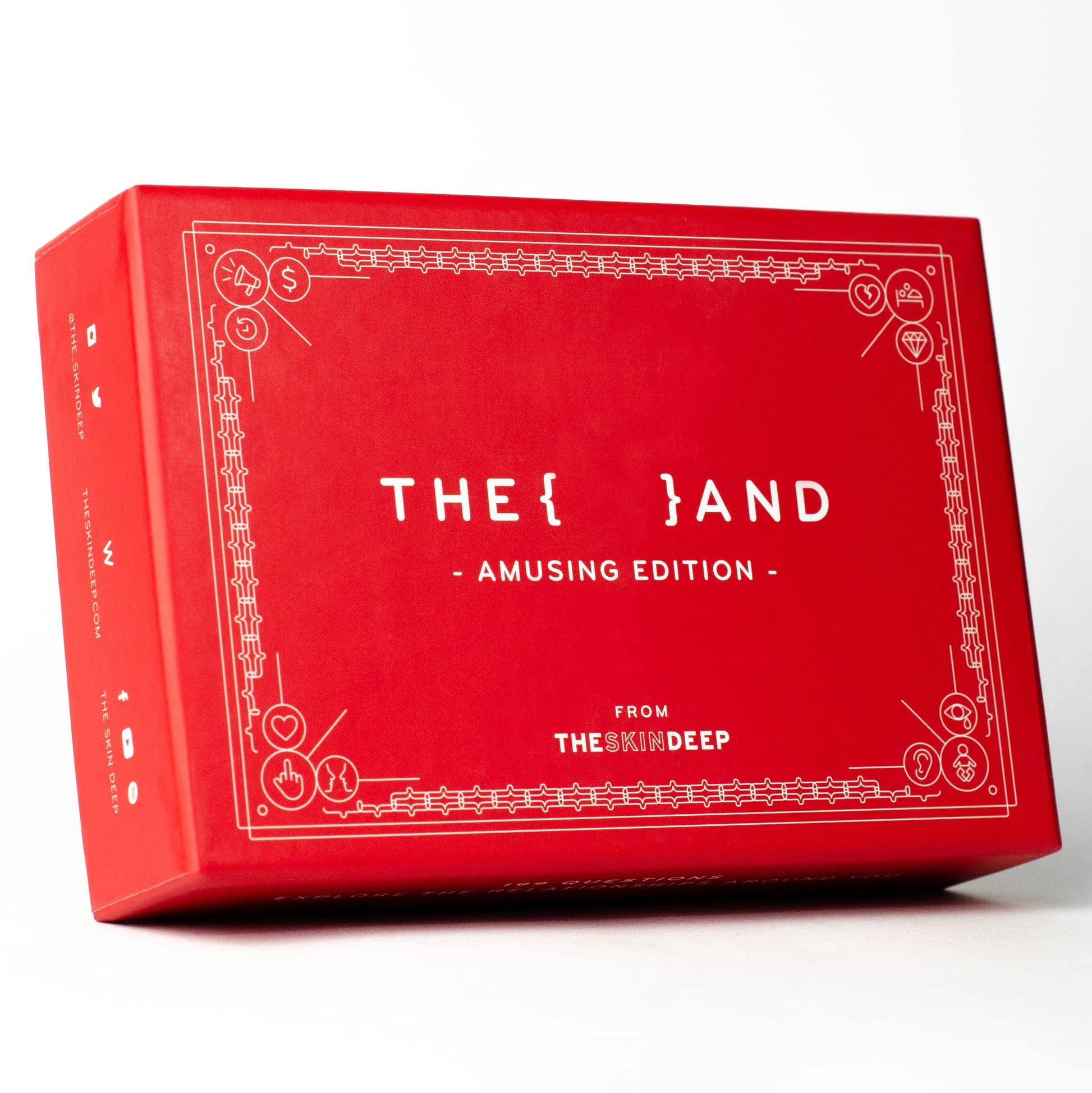 The Skin Deep (THE and) Amusing Edition - 199 Fun Question Cards for Friends, Family, Couples - Random & Funny Ice Breaker Conversation Starter Cards