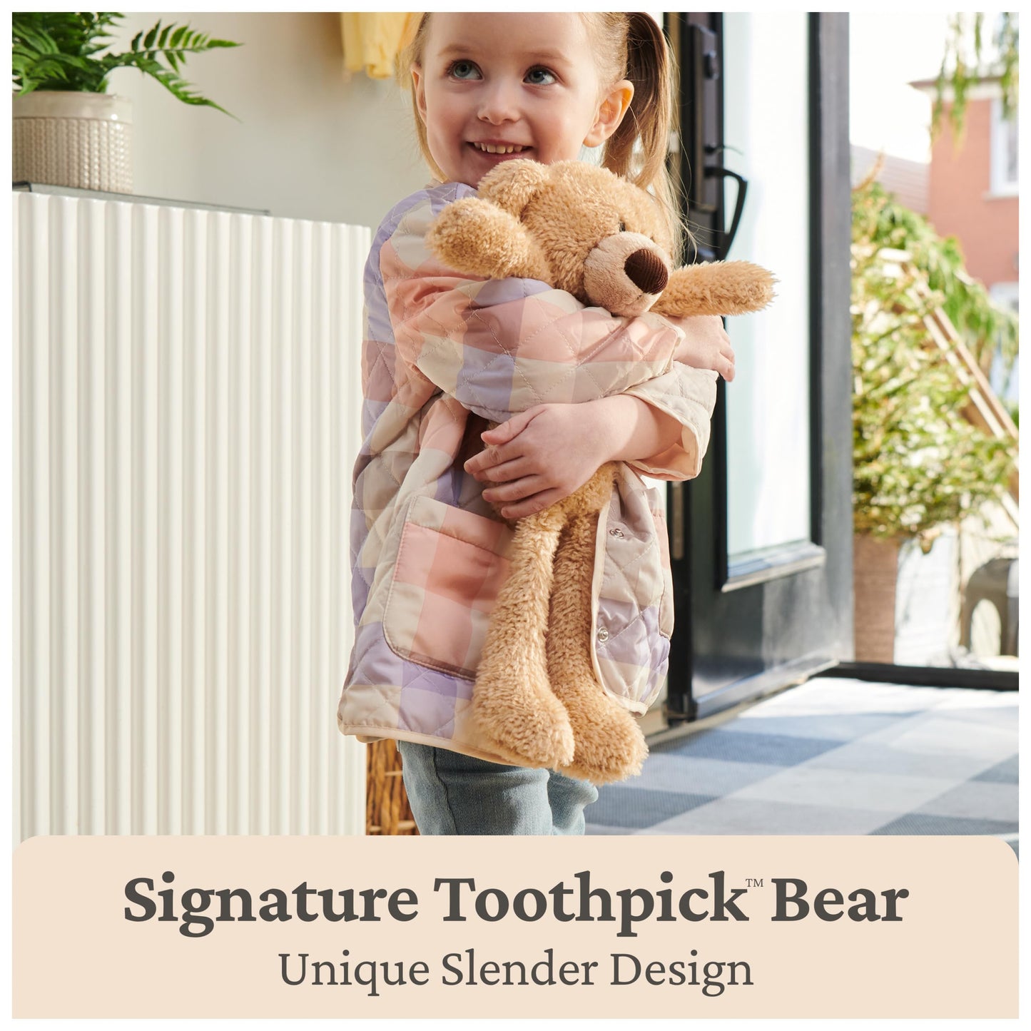GUND Toothpick Wavy 15-Inch Teddy Bear Plush Toy, Ages 1+