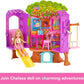 Chelsea Barbie Doll And Treehouse Playset With Pet Puppy