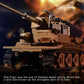 WW2 Army Tank Toys Building Kit Compatible with Lego, Create a German Tiger & an American M4 Sherman Models with 1184 Blocks, Great Military Toy Gifts