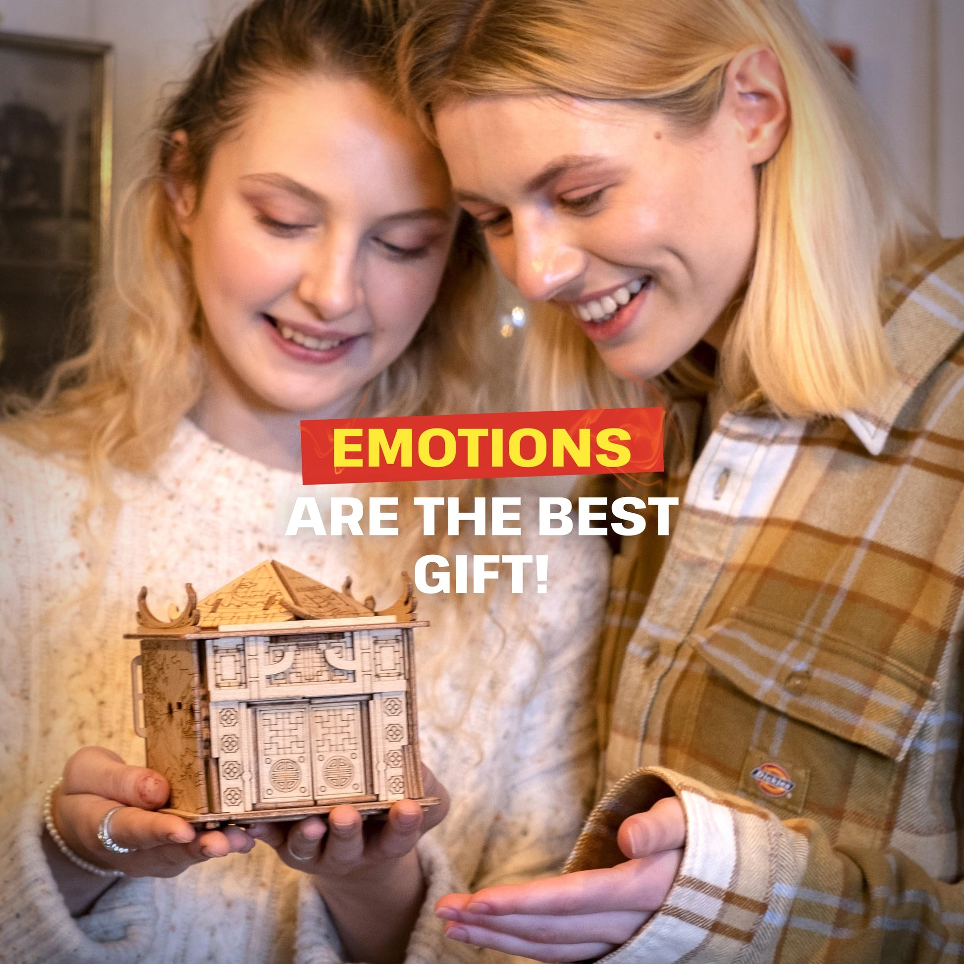 ESC WELT House of Dragon Puzzle Box - 3D Escape Game Money Box - Brain Teaser Puzzle for Adults & Teens - Wooden Escape Room - Mind Puzzle Game
