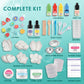 Klever Kits Bath Bomb, Soap Making Kit for Kids, 2-in-1 Spa Science Kits, DIY Make Your Own Bath Bombs & Soap, Spa Kit for Kids, Gifts Toys