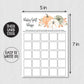 All Ewired Up 50 Bingo (50-Cards) Fun Baby Shower Game Activity, Gift, Gender Neutral Boy or Girl, Pumpkin, Autumn, Fall